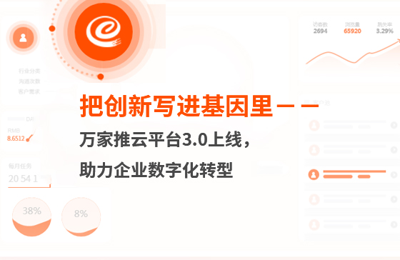 把創(chuàng)新寫進基因里-萬家推云平臺3.0上線，助力企業(yè)數(shù)字化轉(zhuǎn)型